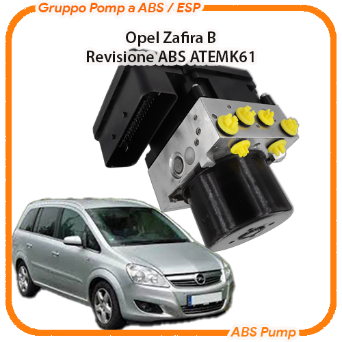 ABS Opel Zafira B 2017→ B16XNT / LGE ATE MK61 Revisione modulo pompa