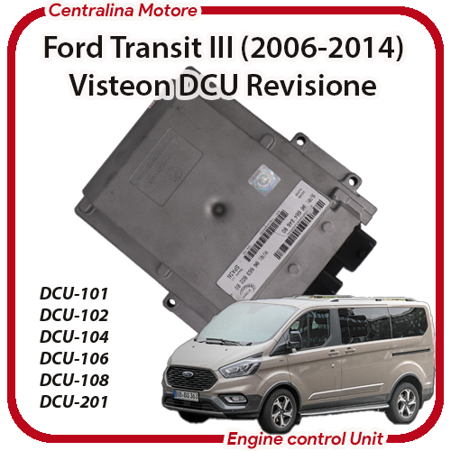 Engine Control Unit Ford Transit III (2006-2014) QWFA Visteon DCU