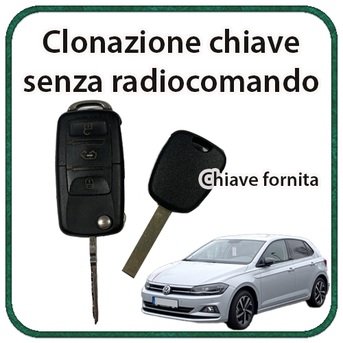 Clonazione chiave Volkswagen Polo