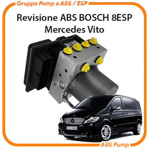 ABS Mercedes Vito W639 Bosch 8 ESP Revisione gruppo pompa