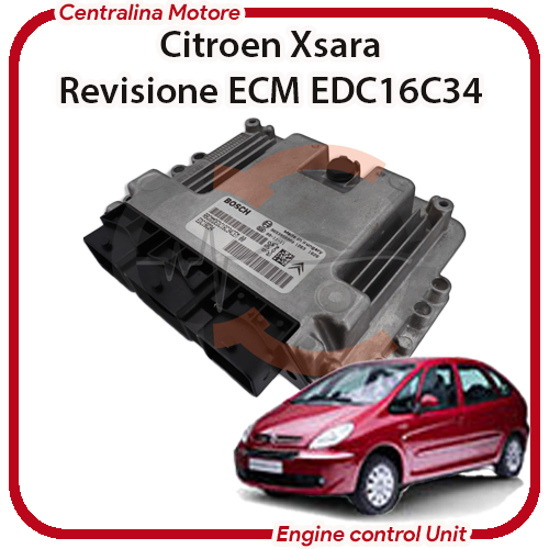 Centralina Motore Citroen Xsara 1.6 HDI 9HV/9H01 / DV6TED4B Bosch EDC16C34