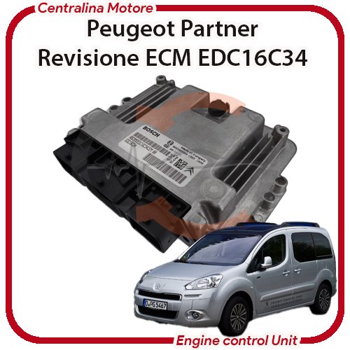 Centralina Motore Peugeot Partner 1.6 HDI 9HV/9H01 / DV6TED4B Bosch EDC16C34